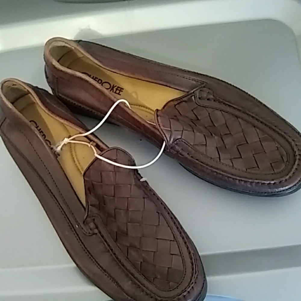 Cherokee Moccasins leather  sz12 loafers